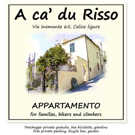 A Ca' Du Risso - Appartamento - Sea & Outdoor For Families, Bikers And Climbers Calice Ligure Eksteriør bilde